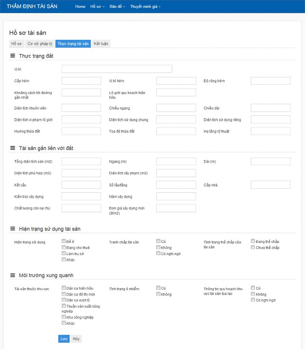 Hình 4 4 Cập nhật thông tin tài sản bảo đảm Bất động sản 4 2 5 Cập nhật 3