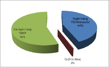 Biểu đồ 2 1 Tỷ trọng vốn huy động tại các TCTD năm 2012 Biểu đồ 2 2 Tình 1