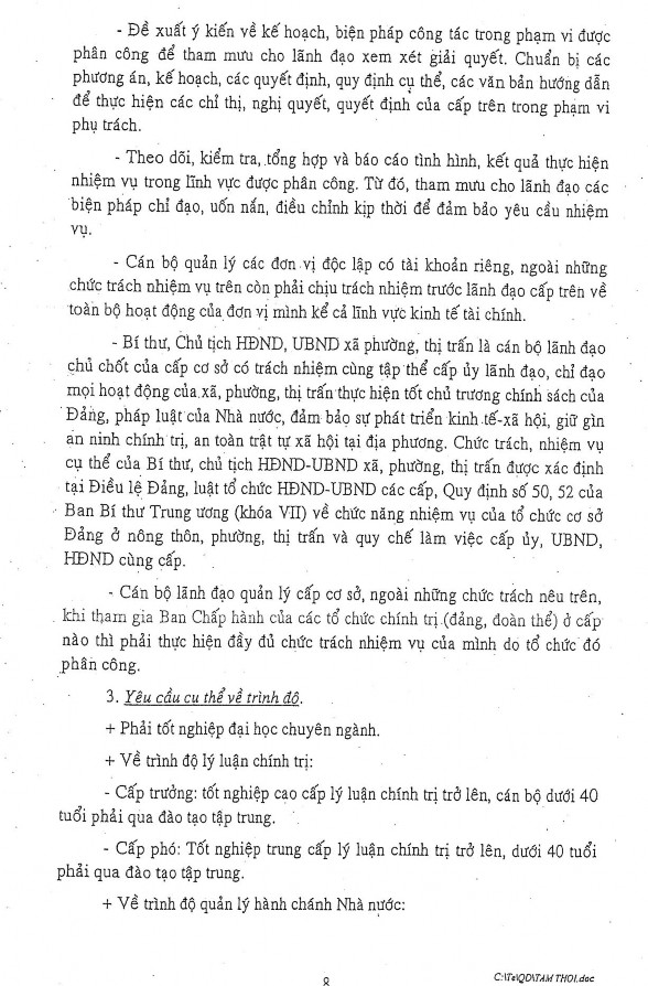 Nguồn 104 Phụ lục 5 SỐ LƯỢNG CÁC LỚP ĐÀO TẠO CÁN BỘ NGUỒN CHỦ CHỐT Ở 1