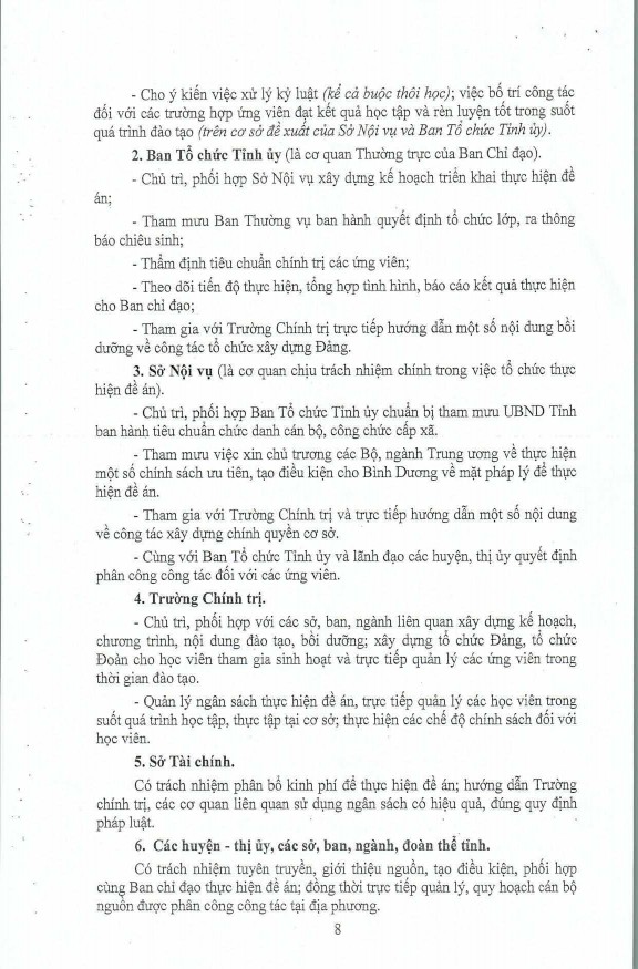Đảng Bộ tỉnh Bình Dương lãnh đạo xây dựng đội ngũ cán bộ chủ chốt cấp cơ sở từ năm 1997 đến năm 2015 - 25 8