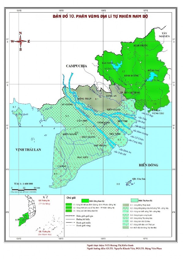 2 5 Phân hóa các vùng Địa lý tự nhiên TNDL ĐKSKH Nam Bộ Kết quả phân tích đạ 1