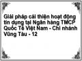 Giải pháp cải thiện hoạt động tín dụng tại Ngân hàng TMCP Quốc Tế Việt Nam - Chi nhánh Vũng Tàu - 12
