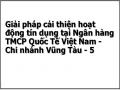 Phân Tích Thực Trạng Tín Dụng Tại Ngân Hàng Tmcp Quốc Tế Việt Nam – Chi Nhánh Vũng Tàu