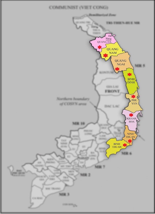 Nguồn Tác giả tự lập dựa trên Map of South Vietnam Republic of Vietnam Philip E Catton 1