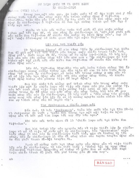 Nguồn Bộ Công chánh và Giao thông Việt Nam Cộng hòa 1963 Biên bản số 61 phiên 6