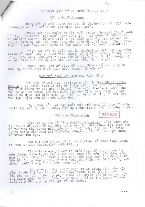Nguồn Bộ Công chánh và Giao thông Việt Nam Cộng hòa 1963 Biên bản số 61 phiên 7