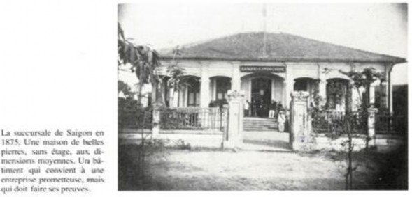 Ảnh 2 Chi nhánh Ngân hàng ở Sài Gòn năm 1875 Một ngôi nhà lát gạch rất đẹp 5