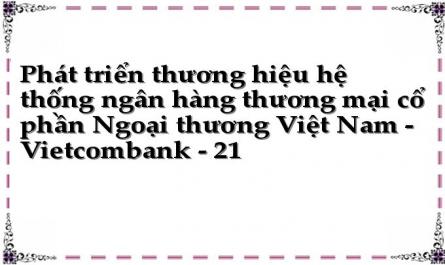 Phát triển thương hiệu hệ thống ngân hàng thương mại cổ phần Ngoại thương Việt Nam - Vietcombank - 21