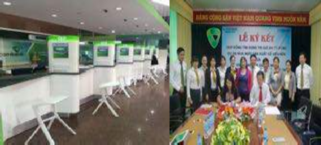 Hình 3 Ảnh quầy giao dịch Hình 4 Ảnh sử dụng logo trên phông nền Sai logo và 2