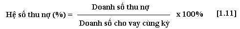Chỉ tiêu này phản ảnh hiệu quả trong việc thu nợ của ngân hàng phản ánh 7