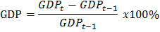 Trong đó GDP là tốc độ tăng trưởng GDP GDP t là GDP của năm t GDP t 1 là GDP của 3