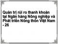 Quản trị rủi ro thanh khoản tại Ngân hàng Nông nghiệp và Phát triển Nông thôn Việt Nam - 26