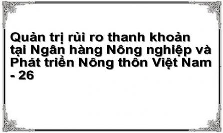 Quản trị rủi ro thanh khoản tại Ngân hàng Nông nghiệp và Phát triển Nông thôn Việt Nam - 26