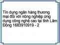 Tín dụng ngân hàng thương mại đối với nông nghiệp ứng dụng công nghệ cao tại tỉnh Lâm Đồng 1683910919 - 2
