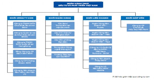 Nguồn BIDV Hình 3 3 Sơ đồ cơ cấu tổ chức hệ thống BIDV sau cổ phần hóa Sau 1