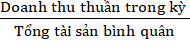Hệ số vòng quay tổng tài sản Hệ số vòng quay tổng tài sản Hệ số vòng quay 10