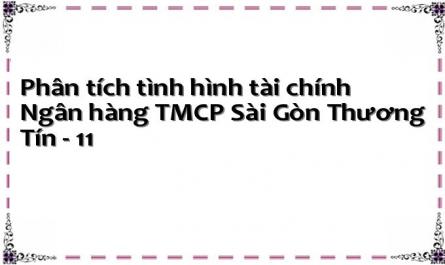 Phân tích tình hình tài chính Ngân hàng TMCP Sài Gòn Thương Tín - 11