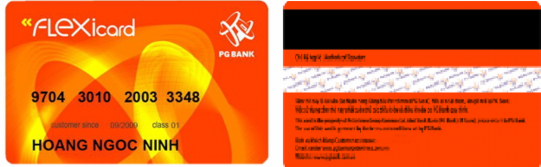 Mặt trước Mặt sau Flexicard tích hợp công nghệ thẻ kép thẻ từ và thẻ chíp 3