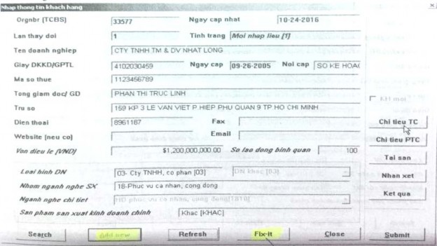 Hình 2 2 Nhập thông tin khách hàng‌ Nguồn Ngân hàng TMCP Á Châu Scoring Khách hàng 3