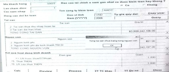 Hình 2 5 – Hệ thống cảnh báo lỗi‌ Nguồn Ngân hàng TMCP Á Châu Scoring Khách 3