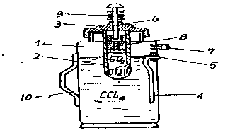 Cấu tạo có nhiều kiểu thông thường nó là 1 bình thép chứa khoảng 2 5 lít CCl 3