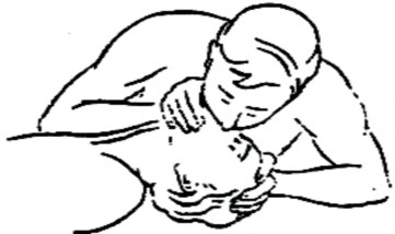 Mở miệng và bịt mũi nạn nhân Người cấp cứu hít hơi và thở mạnh vào 4