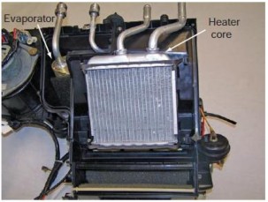 Figure 5 2 A heater core 2 Air Conditioning Air conditioning basically supplies cool air into the 2