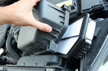 Figure 6 2 An air filter Inside the air cleaner is an air filter that removes dirt and particles 1