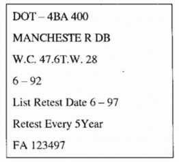 Các thông tin trên tem nhãn các bình được hiểu như sau Dung tích chứa nước 47 6 4