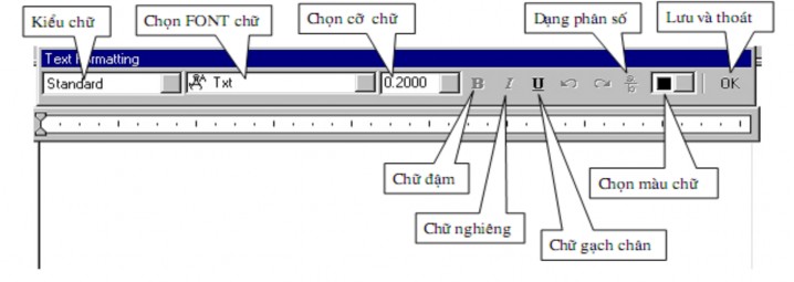Ta có thể nhập dòng chữ trước sau đó bôi đen và thay đổi các thuộc tính 3