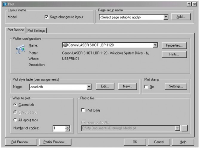 Toolbar File Plot … Plot hoặc Print Sau khi vào lệnh xuất hiện hộp thoại Plot sau 6