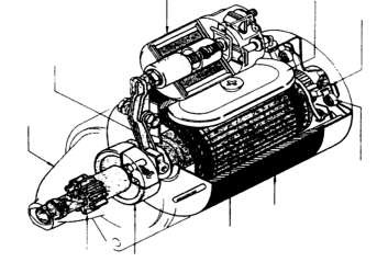 chổi than cần liên động vỏ máy khởi động lò xo hồi vị đĩa tiếp xúc cực 2