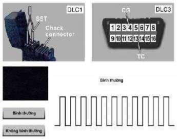 Tuỳ thuộc vào kiểu xe giắc kiểm tra có thể là loại DLC hoặc DLC3 DTC mã chuẩn 2
