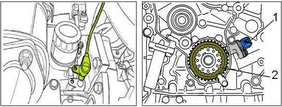 Hình 7 9 Vị trí cảm biến vị trí trục khuỷu 2 2 5 Bộ cảm biến áp suất của 8
