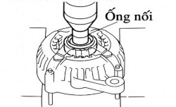 Hình 1 20 Tháo vòng bi trước Dùng ống đệm chuyên dùng SST và máy ép ép vòng bi 4