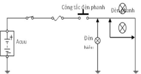 Hình 4 7 Sơ đồ nguyên lý mạch điều khiển đèn phanh Đèn này được bố trí 9