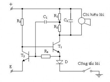 Hình 4 9 Sơ đồ mạch chuông nhạc 2 6 2 Nguyên lý làm việc Khi gài số lùi công 2