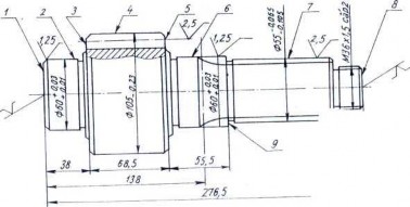 Hình 4 5 Trục răng Xác định lượng dư để gia công mặt trụ ngoài 060 0 03 0 01 6