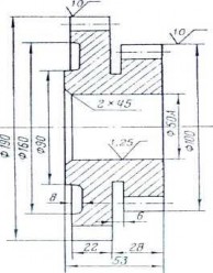 Hình 4 7 Bánh răng trụ Phôi được chế tạo bằng phương pháp dập nóng trên máy 1