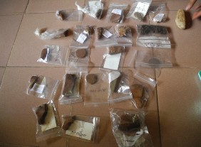 Một góc chùa Hội Sơn trước khi bị cháy và các cổ vật khai quật được tại 1