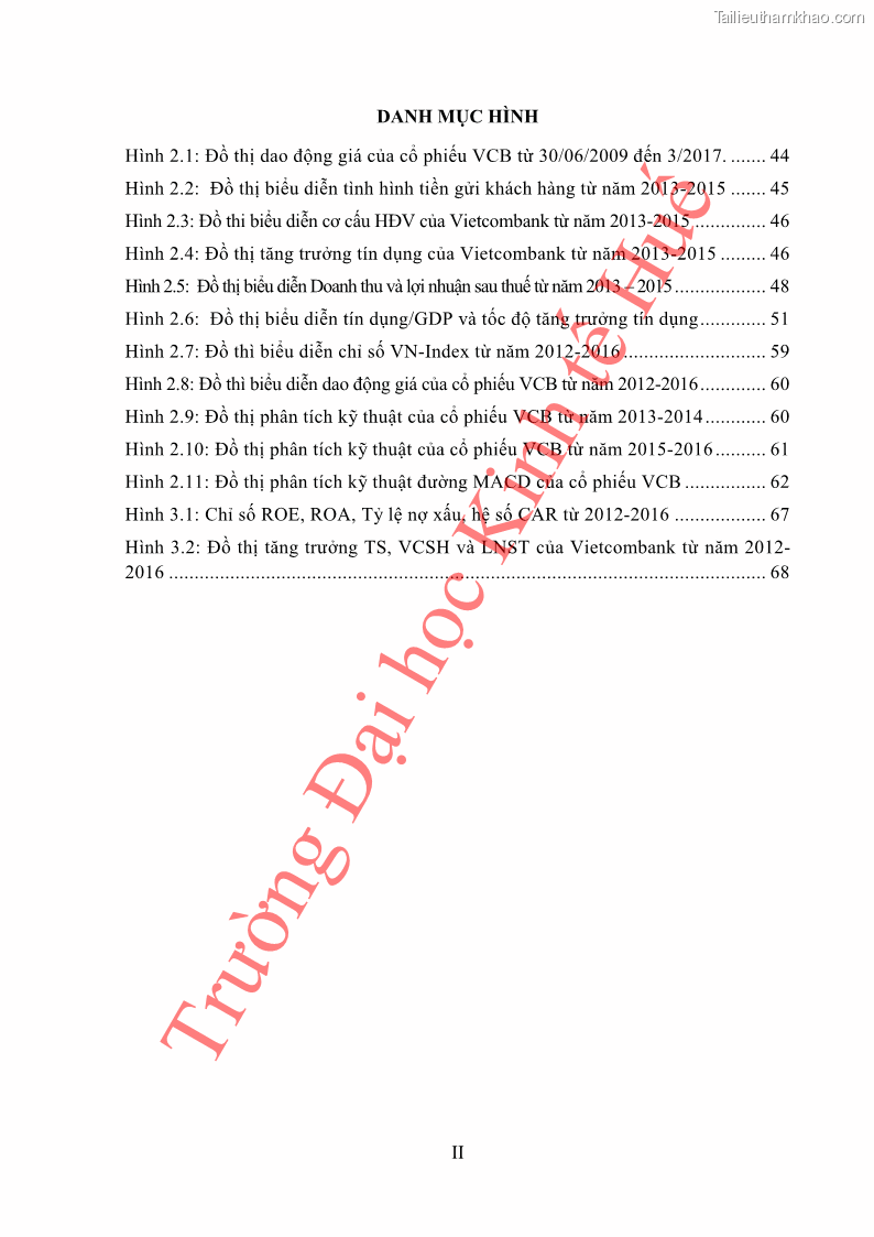 Khóa luận tốt nghiệp tài chính ngân hàng Phân tích cổ phiếu VCB của Ngân hàng TMCP Ngoại Thương Việt Nam - 1 Trang 10