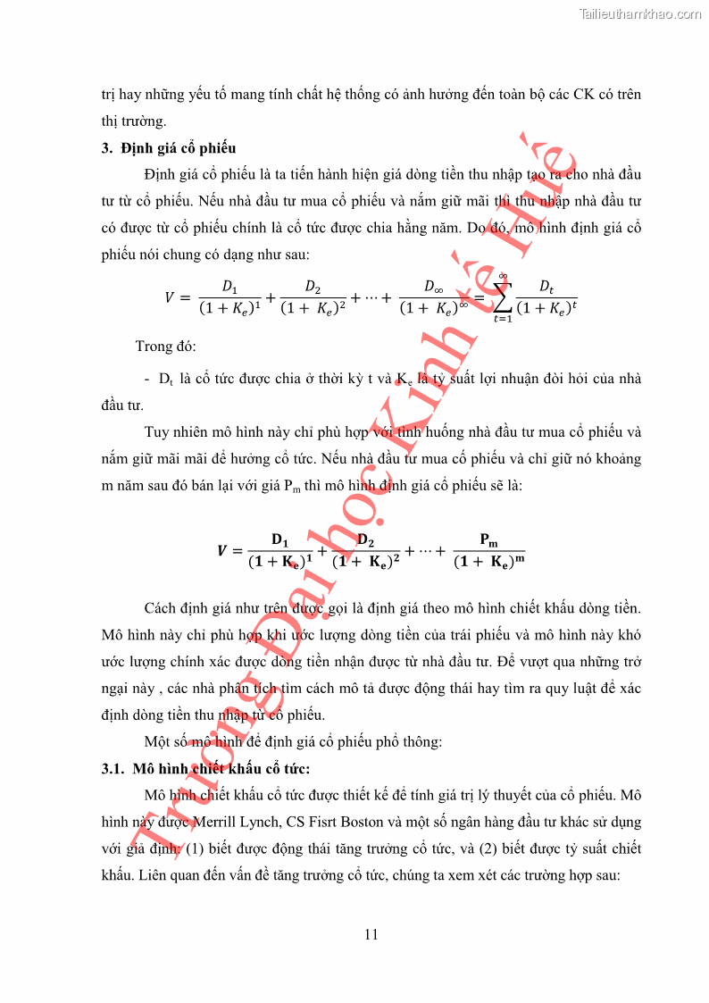 Khóa luận tốt nghiệp tài chính ngân hàng Phân tích cổ phiếu VCB của Ngân hàng TMCP Ngoại Thương Việt Nam - 2 Trang 22