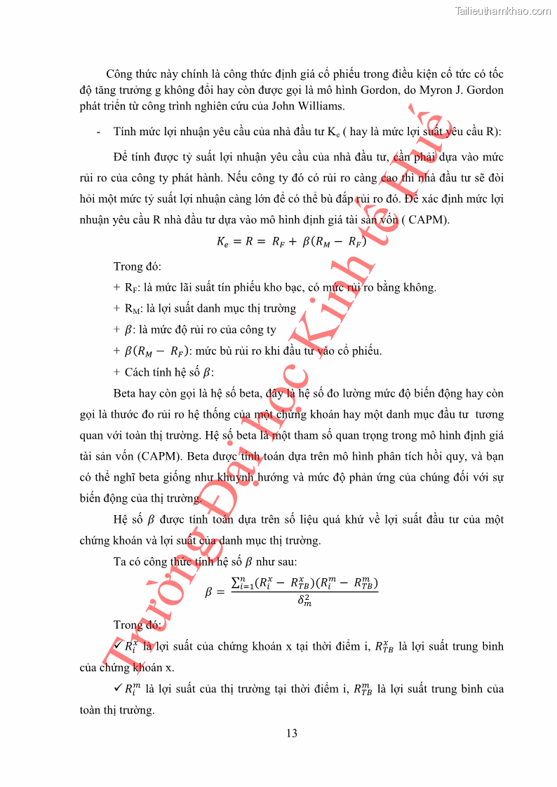 Khóa luận tốt nghiệp tài chính ngân hàng Phân tích cổ phiếu VCB của Ngân hàng TMCP Ngoại Thương Việt Nam - 2 Trang 24