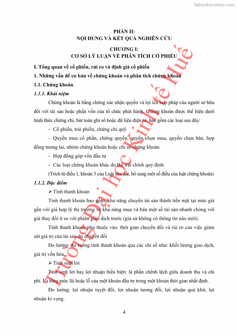 Khóa luận tốt nghiệp tài chính ngân hàng Phân tích cổ phiếu VCB của Ngân hàng TMCP Ngoại Thương Việt Nam - 2 Trang 15