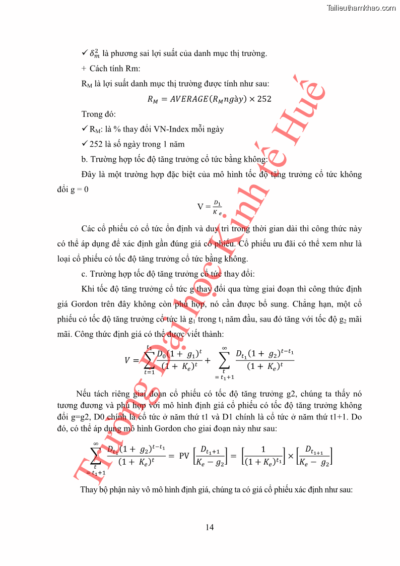 Khóa luận tốt nghiệp tài chính ngân hàng Phân tích cổ phiếu VCB của Ngân hàng TMCP Ngoại Thương Việt Nam - 3 Trang 25