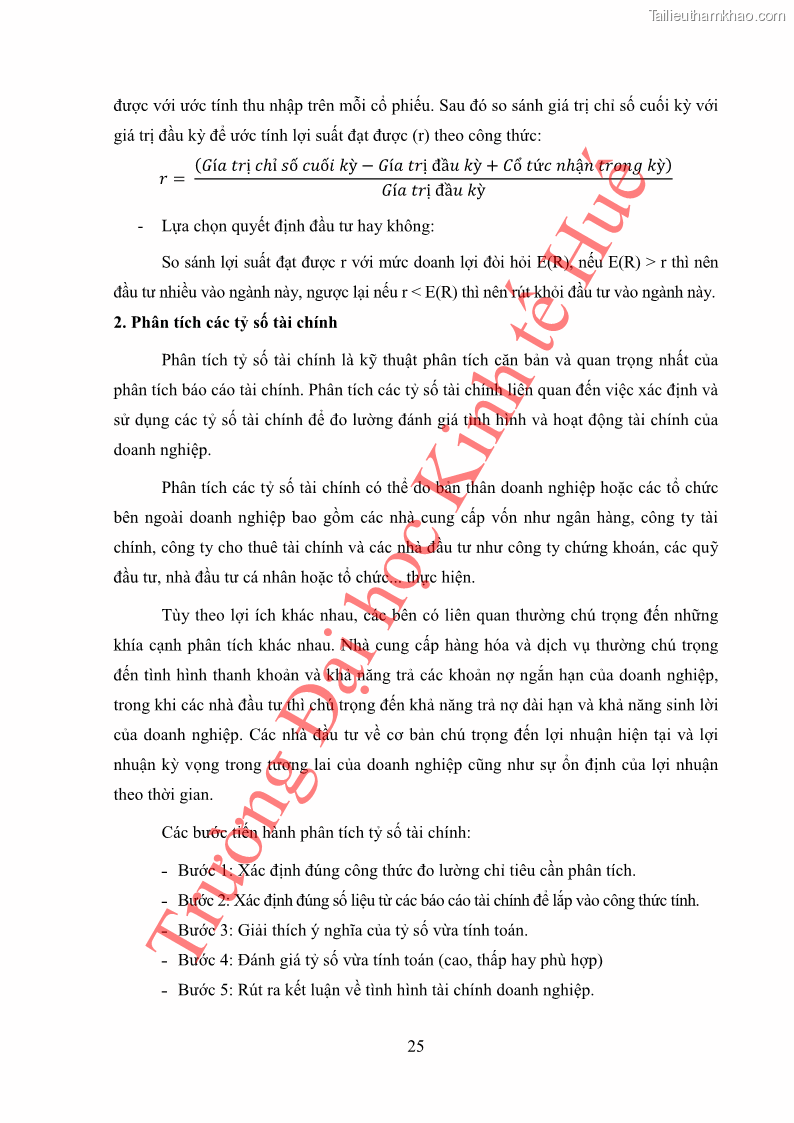 Khóa luận tốt nghiệp tài chính ngân hàng Phân tích cổ phiếu VCB của Ngân hàng TMCP Ngoại Thương Việt Nam - 3 Trang 36
