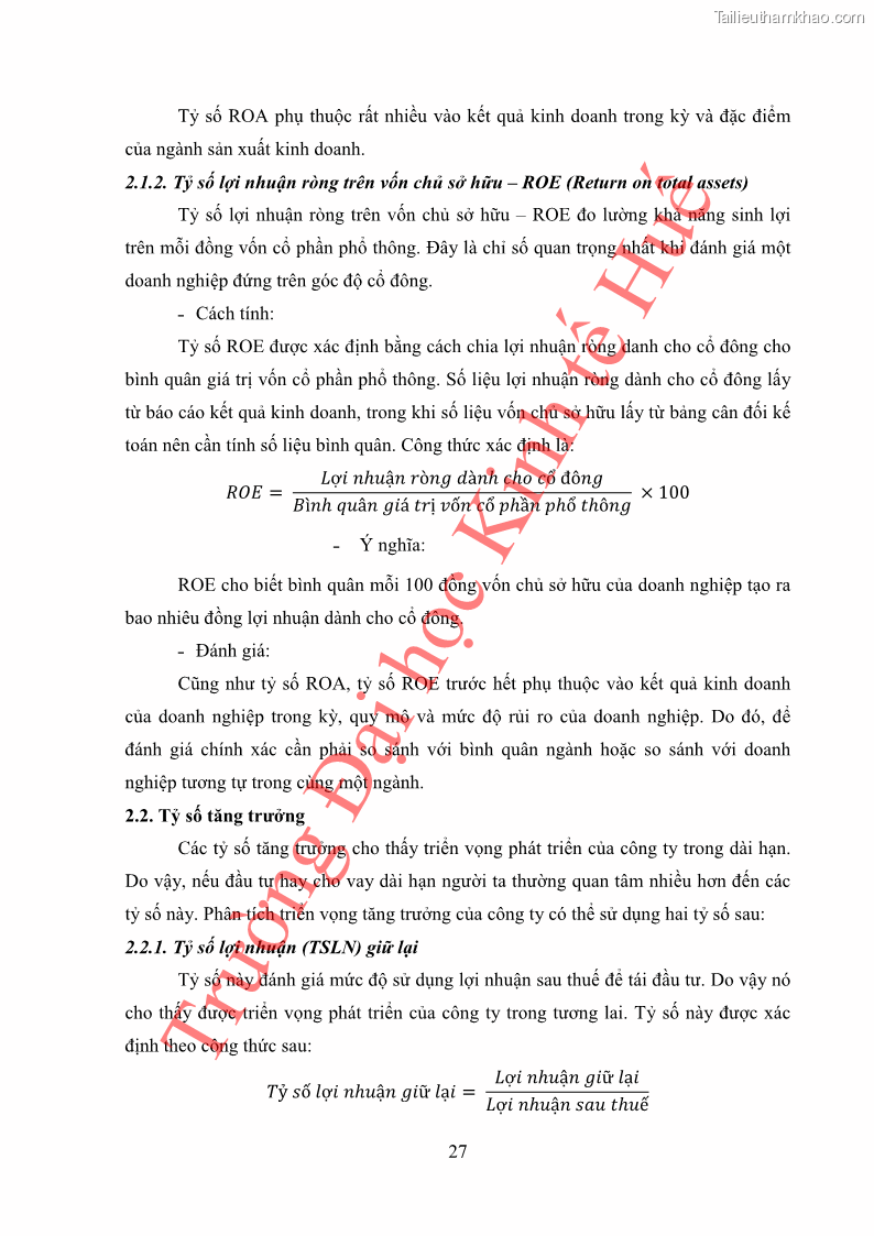 Khóa luận tốt nghiệp tài chính ngân hàng Phân tích cổ phiếu VCB của Ngân hàng TMCP Ngoại Thương Việt Nam - 4 Trang 38