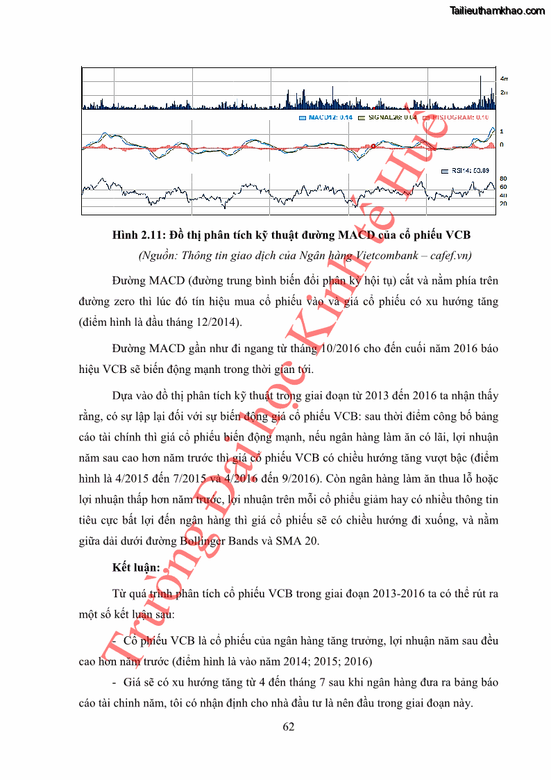 Khóa luận tốt nghiệp tài chính ngân hàng Phân tích cổ phiếu VCB của Ngân hàng TMCP Ngoại Thương Việt Nam - 7 Trang 73