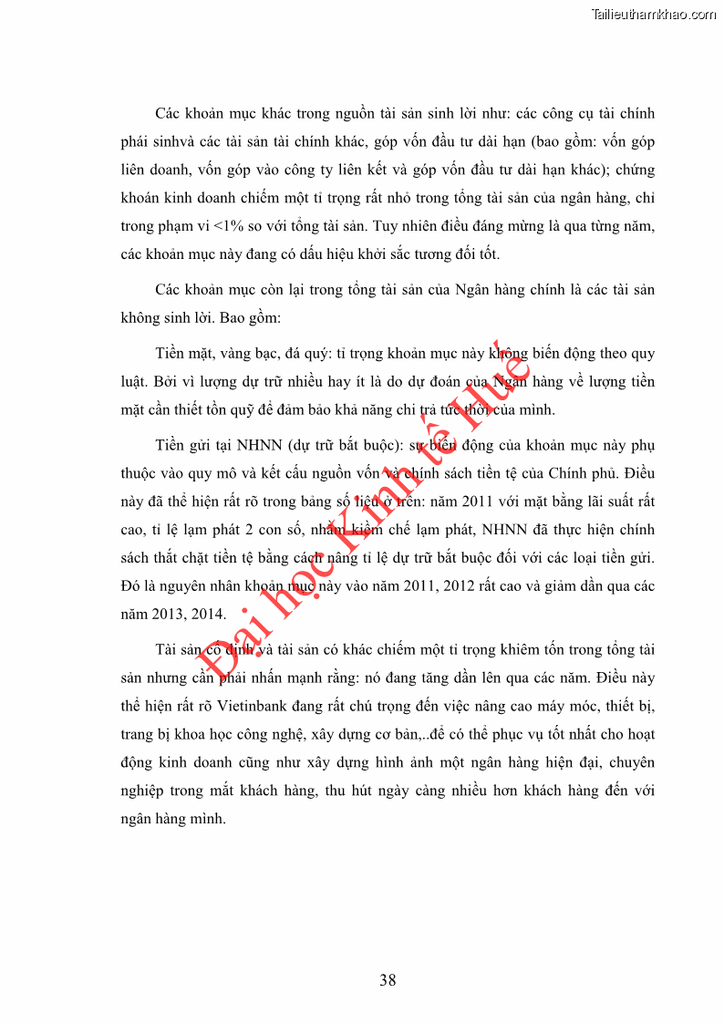 Khóa luận tốt nghiệp Ứng dụng mô hình tái định giá để đo lường rủi ro lãi suất tại Ngân hàng TMCP Công thương Việt Nam - Vietinbank - 4 Trang 48