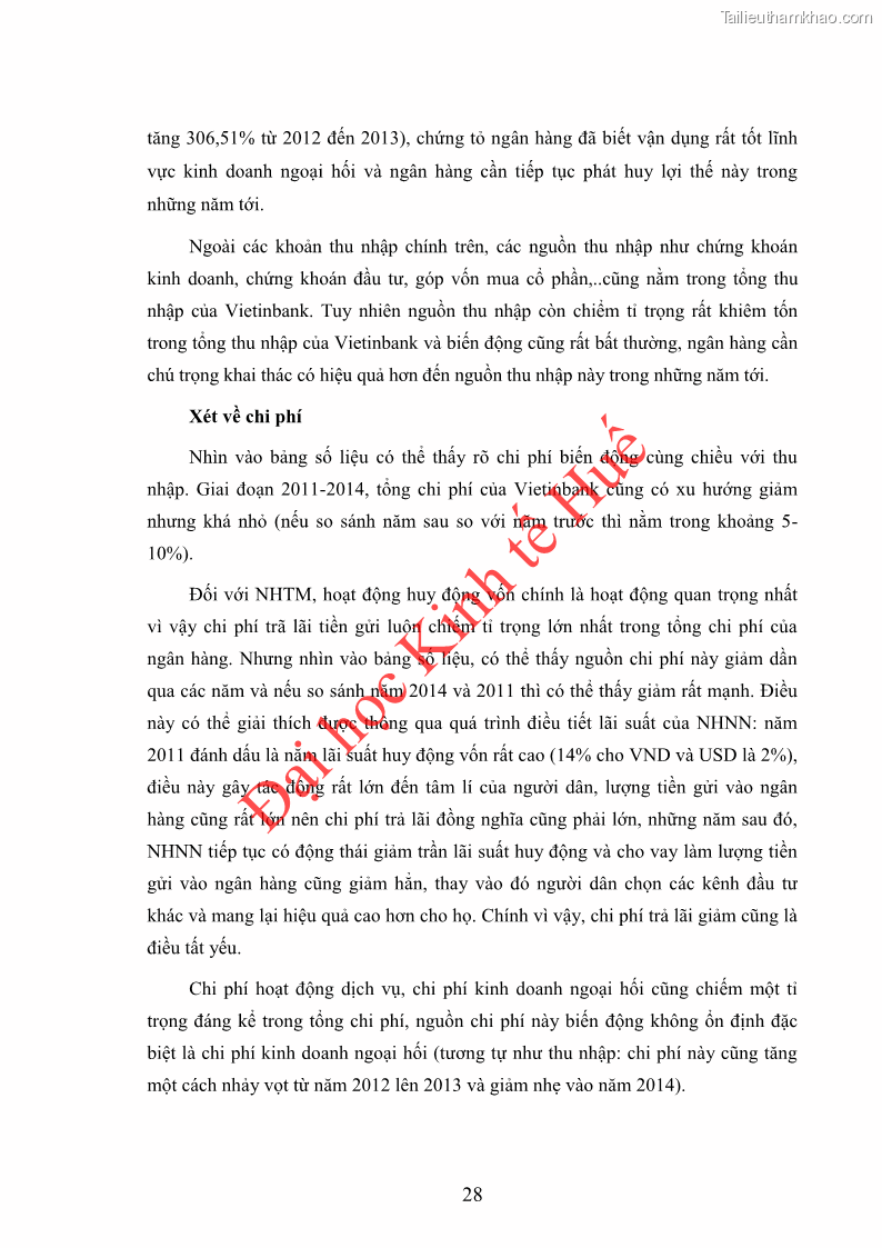 Khóa luận tốt nghiệp Ứng dụng mô hình tái định giá để đo lường rủi ro lãi suất tại Ngân hàng TMCP Công thương Việt Nam - Vietinbank - 4 Trang 38
